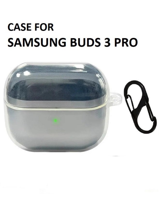 جراب Samsung Galaxy Buds 3 Pro / جراب Buds 3 سيليكون مع حلقة تثبيت - Image 1